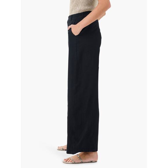 Nic + Zoe NWT Rumba Linen Wide Leg Black Onyx Casual Trousers Size 18 Whimsygoth - Picture 2 of 9